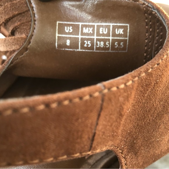 Suede and jute wedge heels size 8 - Picture 9 of 10